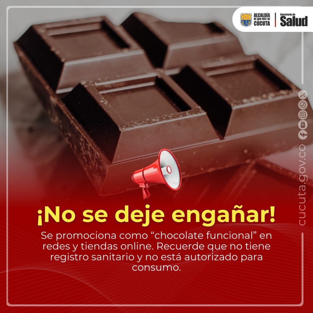 ALCALDÍA ESTÁ ALERTA POR COMERCIALIZACIÓN DE BARRAS DE CHOCOLATE PERJUDICIALES PARA LA SALUD