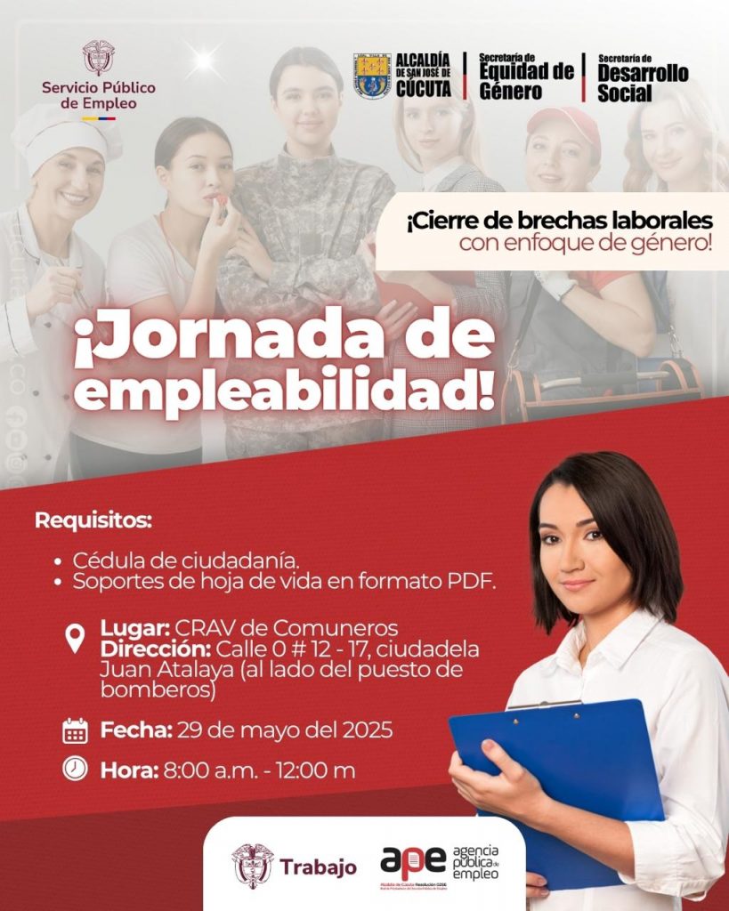 CÚCUTA FORTALECE LA EMPLEABILIDAD CON ENFOQUE DE GÉNERO