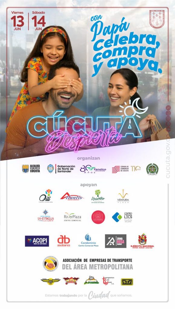 CÚCUTA DESPIERTA’ SE ACTIVA PARA IMPULSAR LAS VENTAS DURANTE LA CELEBRACIÓN DEL DÍA DEL PADRE