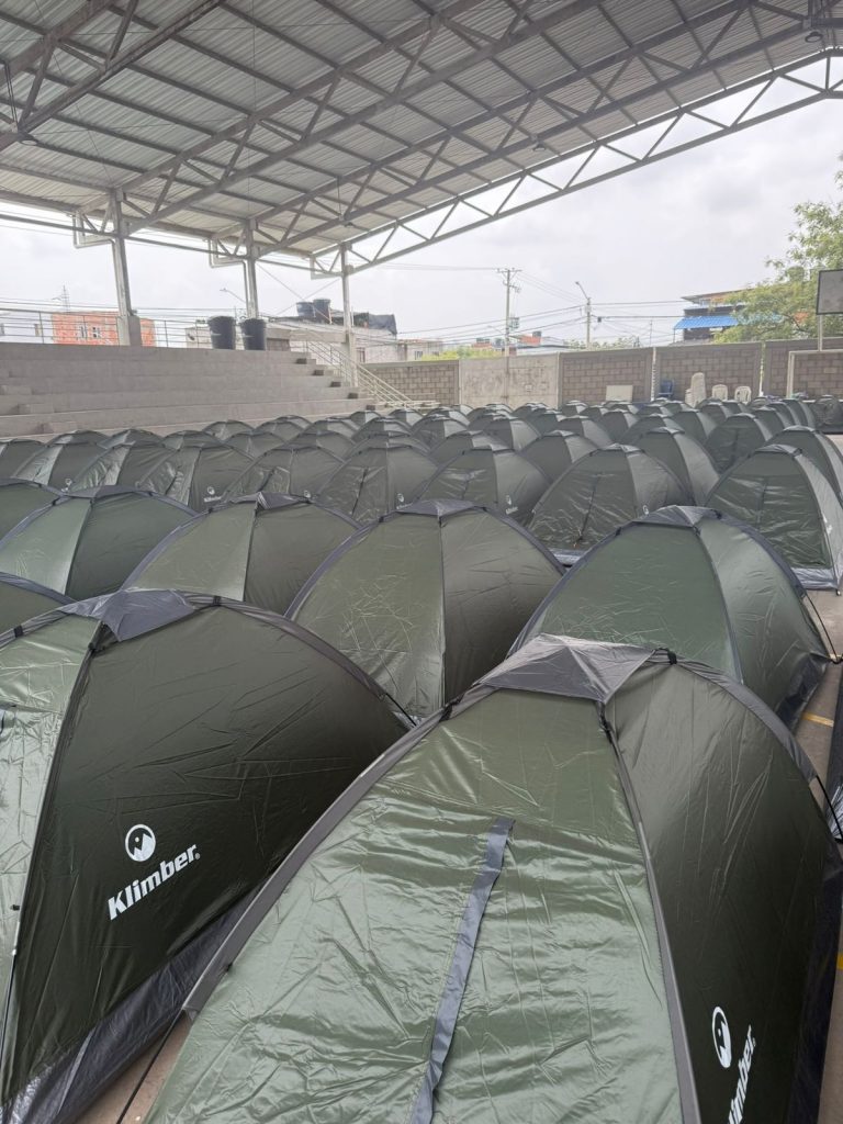 imagen de uno de los albergues organizados por la administración municipal